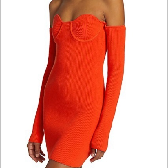 Helmet Lang Contour Minidress - Picture 4 of 8